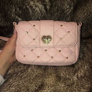 Betsey Johnson Crossbody Bag (light pink)